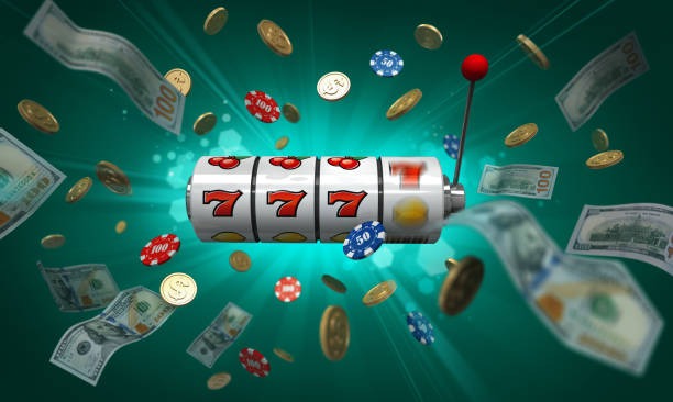 Baccarat table with banker and player hands displayed